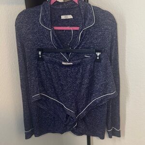 UGG Heathered Blue Knit Top and Shorts